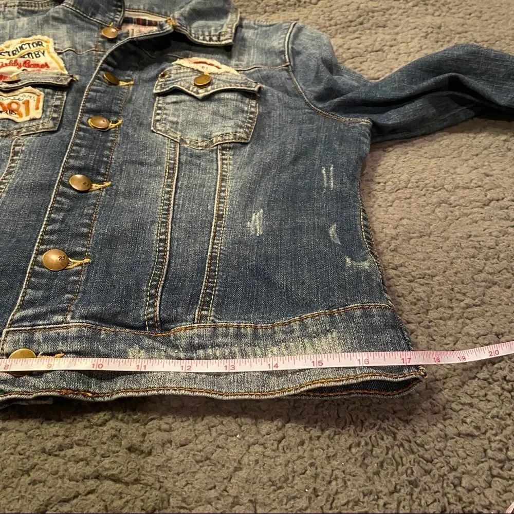 2.1 Blue Jean Jacket Girls Size Large - Picture 3 of 15